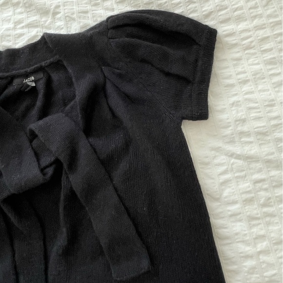 Beautiful black wool Jacob sweater - Picture 2 of 5